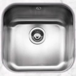 Caple Form 1 Bowl Undermount Satin Stainless Steel Sink & Waste Kit - 452 x 434mm