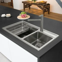Caple Hayden Single Lever Mono Kitchen Mixer - Stainless Steel