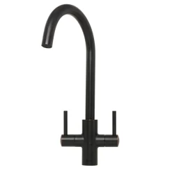 Caple Lamar Twin Lever Mono Kitchen Mixer - Blackened Copper