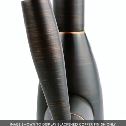 Caple Lamar Twin Lever Mono Kitchen Mixer - Blackened Copper