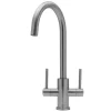 Caple Lamar Twin Lever Mono Kitchen Mixer - Stainless Steel