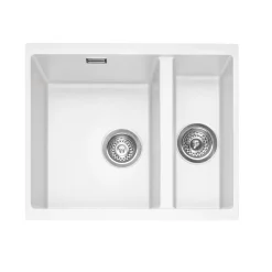 Caple Leesti 1.5 Bowl Inset/Undermount Granite Composite Kitchen Sink & Waste Kit - 555 x 460mm