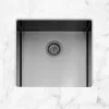 Caple Mode 1 Bowl Inset or Undermount Gunmetal Brushed Stainless Steel Sink & Waste Kit - 490 x 440mm