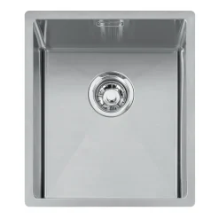 Caple Mode 1 Bowl Inset/Undermount Brushed Stainless Steel Sink & Waste Kit - 380 x 440mm