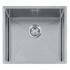 Caple Mode 1 Bowl Inset/Undermount Brushed Stainless Steel Sink & Waste Kit - 490 x 440mm