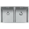 Caple Mode 2 Bowl Inset/Undermount Brushed Stainless Steel Sink & Waste Kit - 750 x 440mm