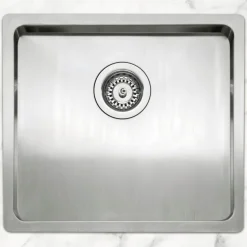 Caple Mode Inset or Undermount Brushed Stainless Steel Drainer & Waste Kit - 490 x 440mm