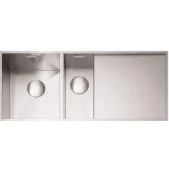 Caple Nada 1.5 Bowl Satin Stainless Steel Sink & Waste Kit - 1010 x 440mm