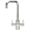 Caple Natick Puriti Triple Lever Mono Kitchen Mixer & Cold Filtered Water Tap - Chrome