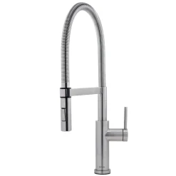 Caple Navitis Single Lever Mono Pull Out Spray Tap - Stainless Steel