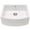 Caple Pemberley Single Bowl White Ceramic Belfast Sink - 597 x 531mm