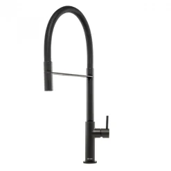 Caple Preto Mono Kitchen Mixer Tap with Pull Out Spray - Matt Black