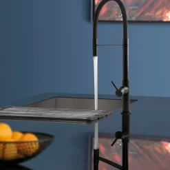 Caple Preto Mono Kitchen Mixer Tap with Pull Out Spray - Matt Black