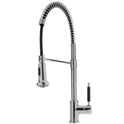 Caple Rawling Single Lever Mono Pull Out Spray Tap - Chrome & Black