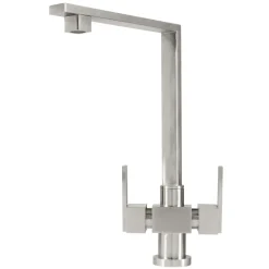 Caple Robo Twin Lever Mono Kitchen Mixer - Stainless Steel