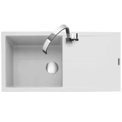 Caple Sotera 1 Bowl Granite Composite Kitchen Sink & Waste Kit with Reversible Drainer - 1000 x 500mm