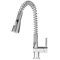 Caple Spiro Single Lever Mono Pull Out Spray Tap - Chrome