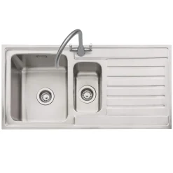 Caple Vanga 1.5 Bowl Satin Stainless Steel Sink & Waste Kit - 1000 x 500mm