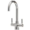 Caple Washington Twin Lever WRAS Approved Mono Kitchen Mixer - Chrome