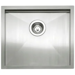 Caple Zero Inset or Undermount Brushed Stainless Steel Drainer & Waste Kit - 500 x 450mm