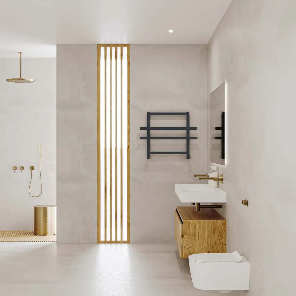 Carisa Ajax 2 Aluminium Designer Heated Towel Rail
