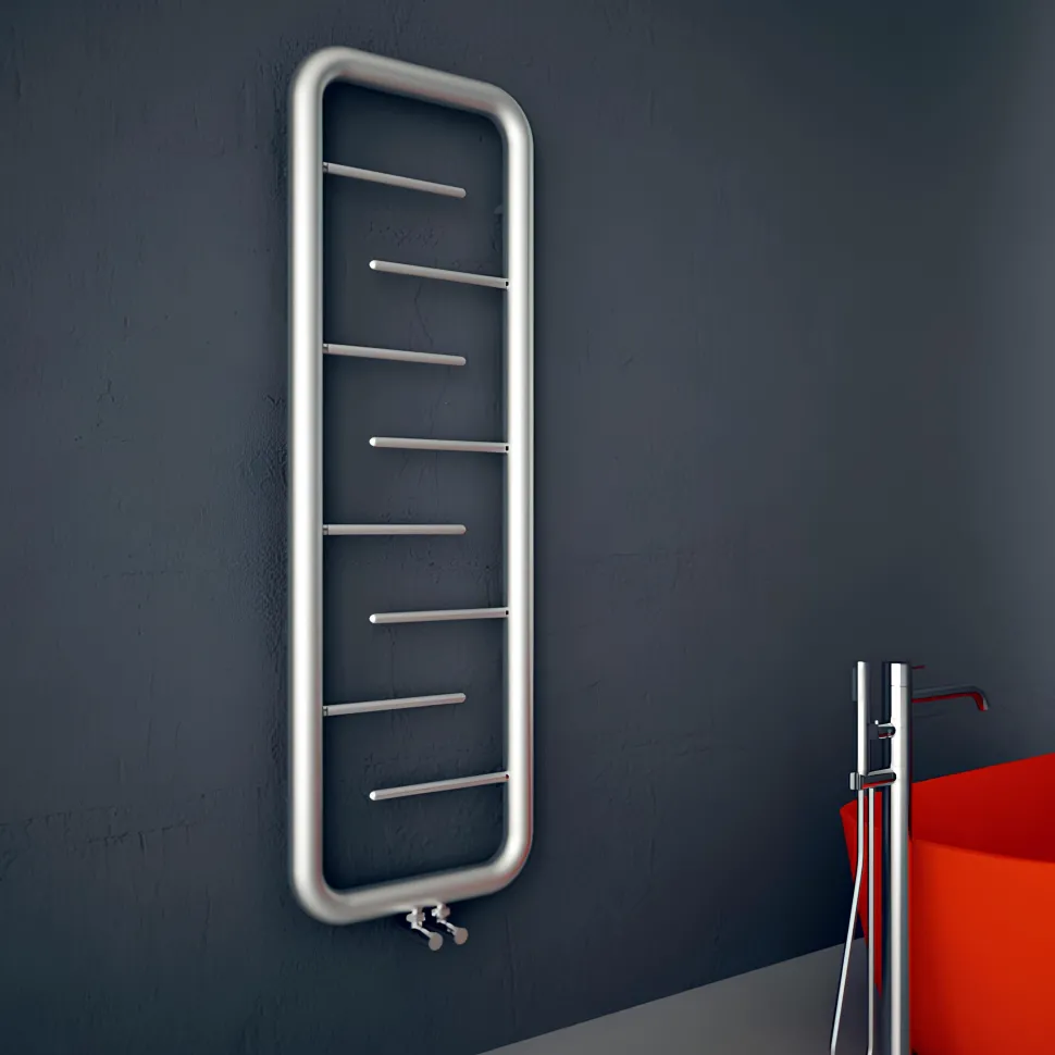 Carisa Aren Ladder Stainless Steel Designer Heated Towel Rail