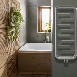 Carisa Aren Ladder Stainless Steel Designer Heated Towel Rail