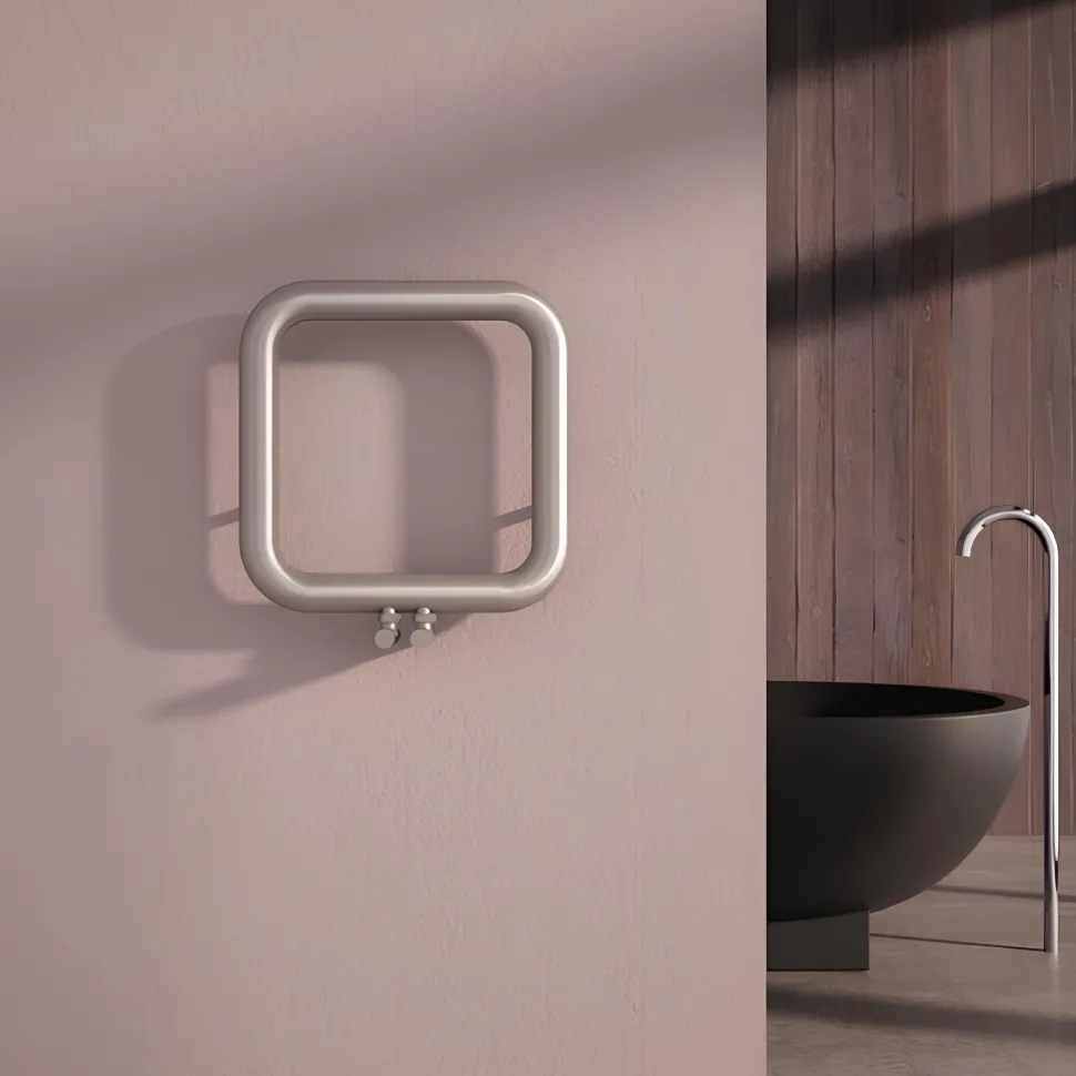 Carisa Baro Stainless Steel Vertical Designer Heated Towel Rail
