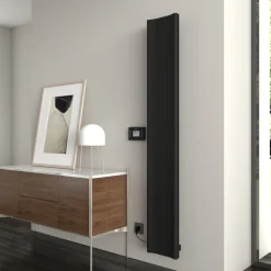 Carisa Boreas B Vertical Electric Single Panel Aluminium Radiator with Smart Wifi Thermostat