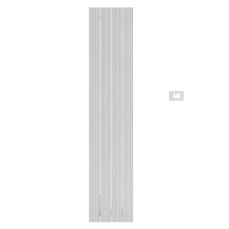 Carisa Boreas M Vertical Electric Single Panel Aluminium Radiator with Smart Wifi Thermostat
