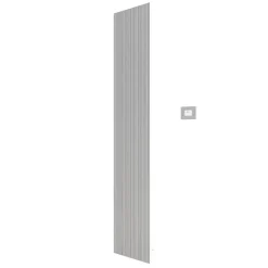 Carisa Boreas M Vertical Electric Single Panel Aluminium Radiator with Smart Wifi Thermostat