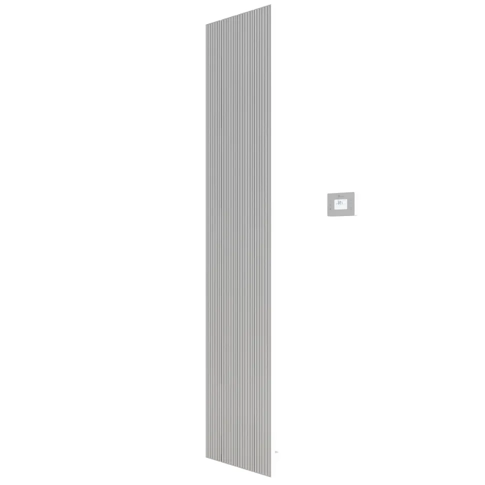 Carisa Boreas M Vertical Electric Single Panel Aluminium Radiator with Smart Wifi Thermostat