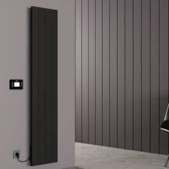 Carisa Boreas N Vertical Electric Single Panel Aluminium Radiator with Smart Wifi Thermostat