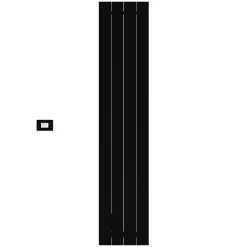 Carisa Boreas N Vertical Electric Single Panel Aluminium Radiator with Smart Wifi Thermostat