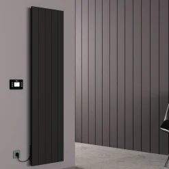 Carisa Boreas N Vertical Electric Single Panel Aluminium Radiator with Smart Wifi Thermostat