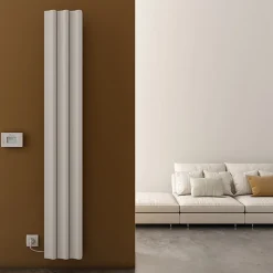 Carisa Boreas S Vertical Electric Single Panel Aluminium Radiator with Smart Wifi Thermostat