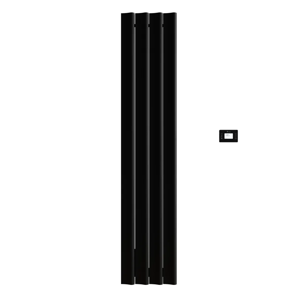 Carisa Boreas S Vertical Electric Single Panel Aluminium Radiator with Smart Wifi Thermostat