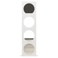 Carisa Circles Aluminium Vertical Mirror Radiator