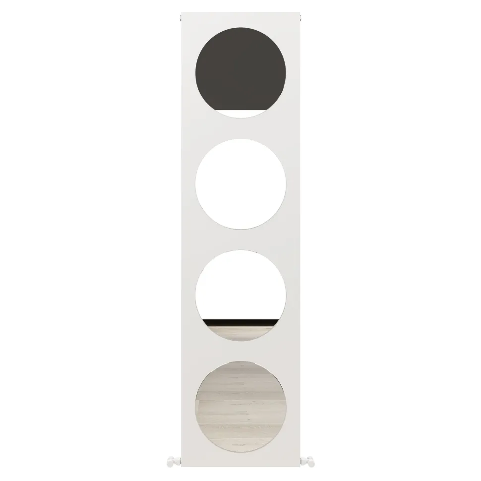Carisa Circles Aluminium Vertical Mirror Radiator