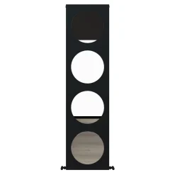 Carisa Circles Aluminium Vertical Mirror Radiator
