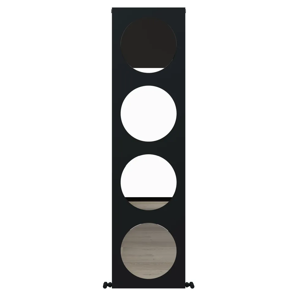Carisa Circles Aluminium Vertical Mirror Radiator
