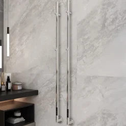 Carisa Dante Stainless Steel Single Electric Heated Towel Bar