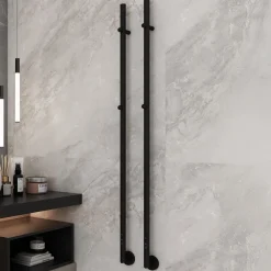 Carisa Dante Stainless Steel Single Electric Heated Towel Bar
