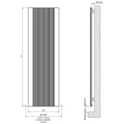 Carisa Dune Vertical Aluminium Radiator