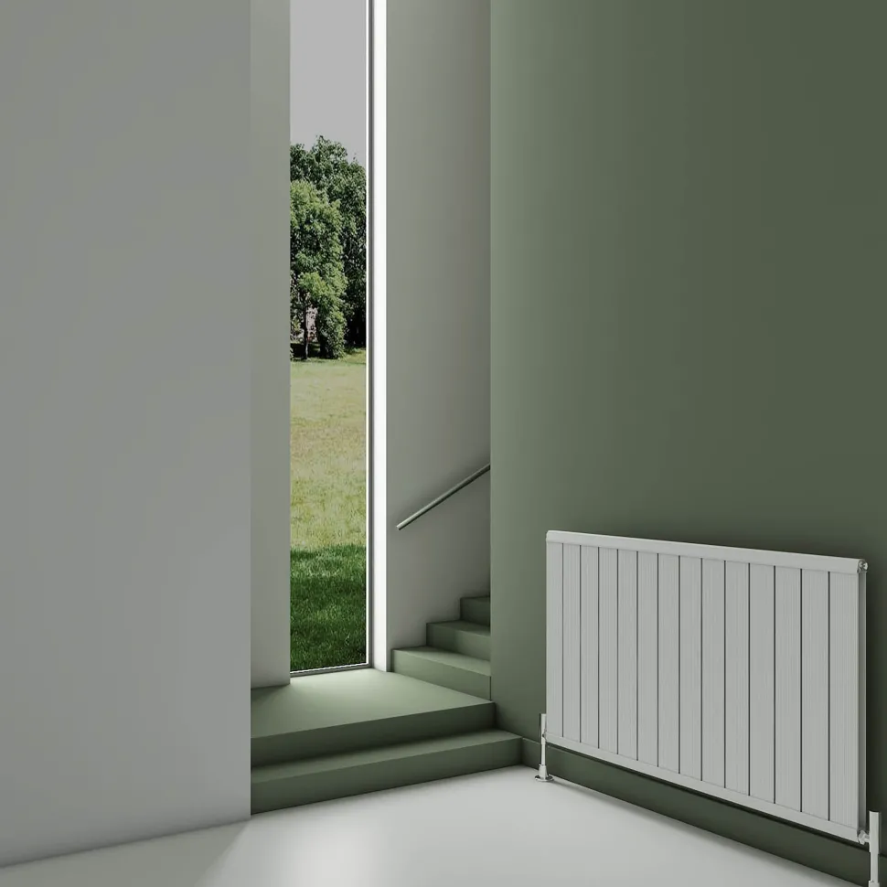 Carisa Elite Flat Panel Textured Horizontal Aluminium Radiator