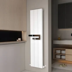 Carisa Elvino Bath Aluminium Vertical Radiator & Towel Rail