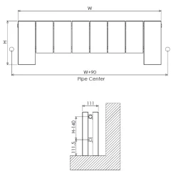 Carisa Elvino Floorstanding Panel Designer Aluminium Radiator