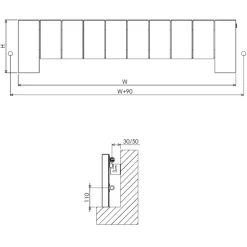 Carisa Elvino Floorstanding Panel Designer Aluminium Radiator