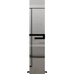 Carisa Elvino Mirrored Aluminium Radiator with Integrated Towel Rail - 1800 x 370mm