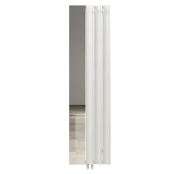 Carisa Entrée Mirrored Vertical Aluminium Designer Radiator